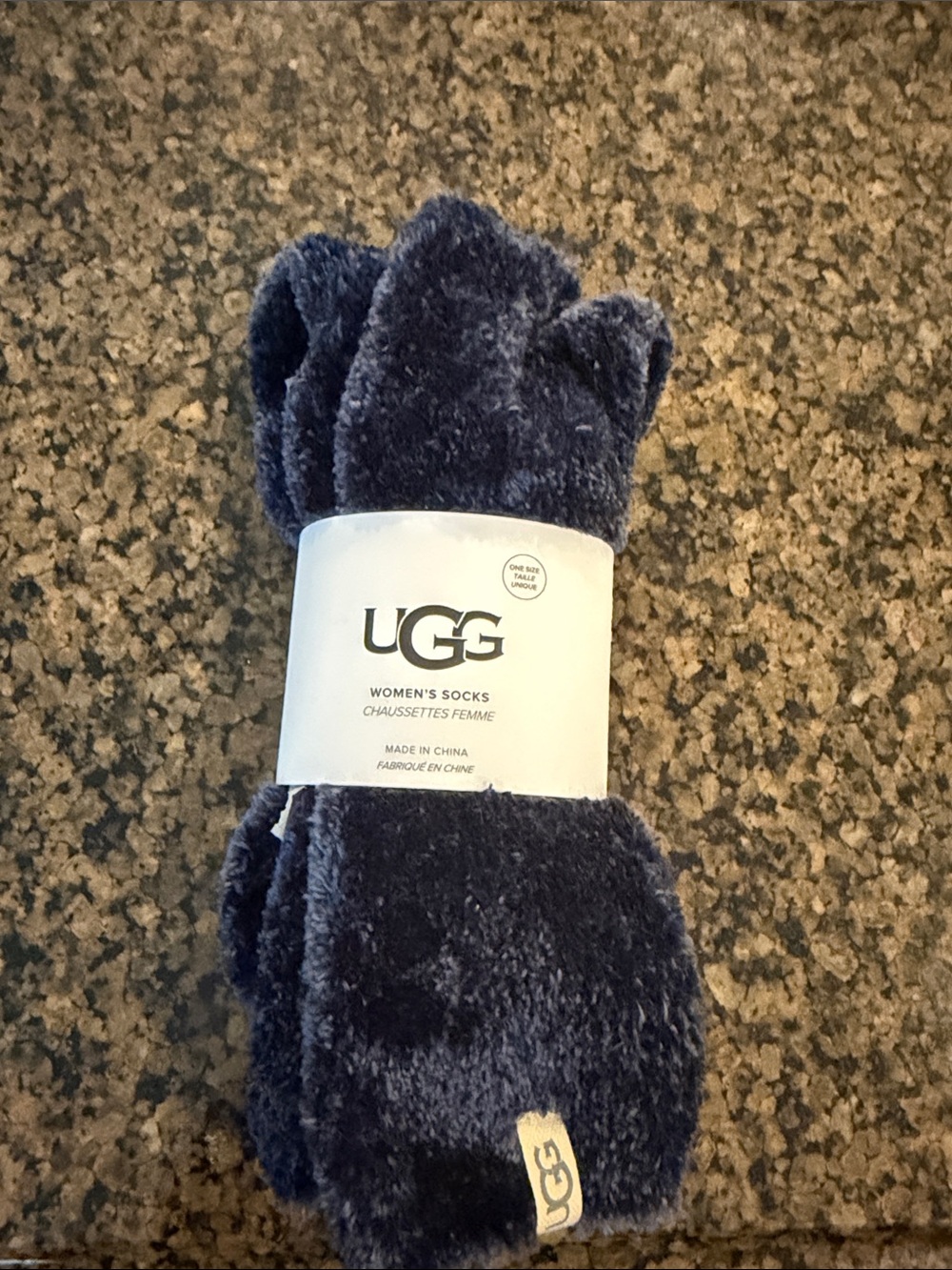 UGG Plush Crew Socks - Dark Blue